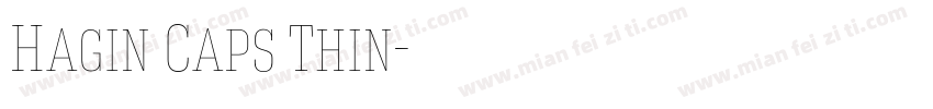 Hagin Caps Thin字体转换